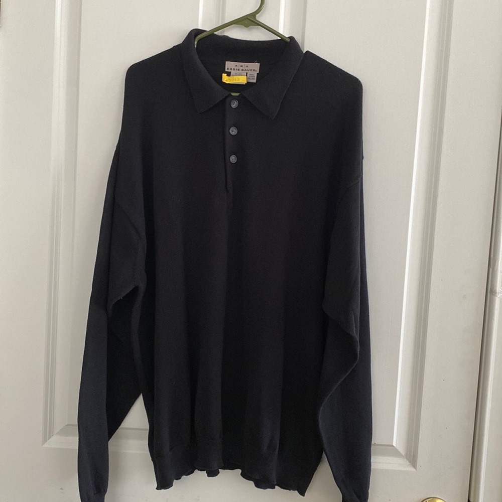 Men’s AKA Eddie Bauer 100% Cotton Shirt Long Sleeve size XXL